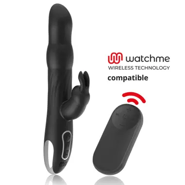 BRILLY GLAM - MOEBIUS RABBIT VIBRATOR & ROTATOR + MANDO CONTROL REMOTO WATCHME