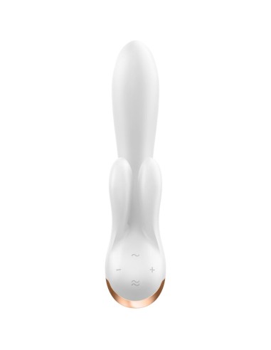 SATISFYER - DOUBLE FLEX VIBRADOR APP BLANCO Vibradores con APP