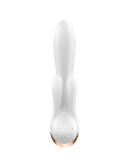 SATISFYER - DOUBLE FLEX VIBRADOR APP BLANCO Vibradores con APP