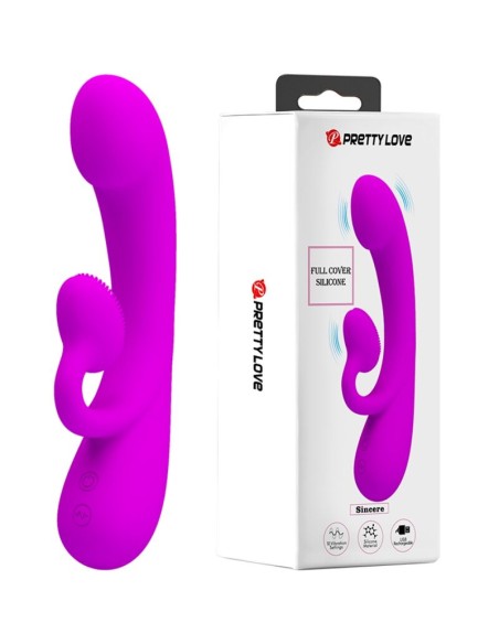 PRETTY LOVE - SINCERE VIBRADOR Y SUCCIONADOR DE CLÍTORIS SILICONA MORADO Succionadores sin vibración