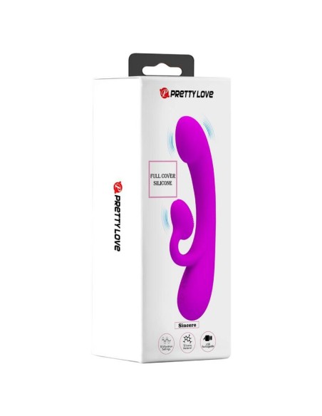 PRETTY LOVE - SINCERE VIBRADOR Y SUCCIONADOR DE CLÍTORIS SILICONA MORADO Succionadores sin vibración