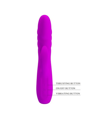 PRETTY LOVE - MELANIE VIBRADOR CONEJO RECARGABLE MORADO Vibradores Rabbit