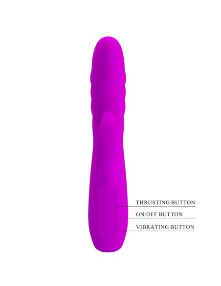 PRETTY LOVE - MELANIE VIBRADOR CONEJO RECARGABLE MORADO Vibradores Rabbit