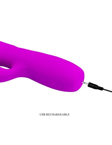 PRETTY LOVE - MELANIE VIBRADOR CONEJO RECARGABLE MORADO Vibradores Rabbit