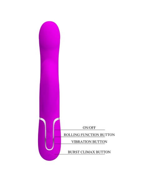 PRETTY LOVE - VIBRADOR RABBIT PERLAS VIOLETA Vibradores Rabbit