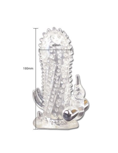 BAILE - BRAVE MAN EXTENSIÓN PENE VIBRADOR RABBIT Fundas Pene con Extensión