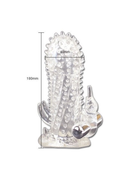 BAILE - BRAVE MAN EXTENSIÓN PENE VIBRADOR RABBIT Fundas Pene con Extensión