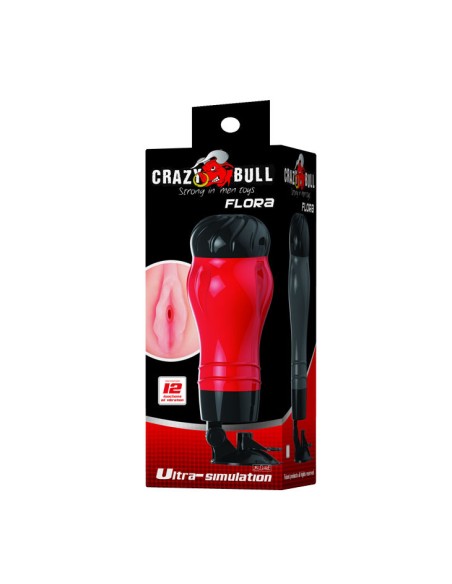 CRAZY BULL - FLORA VAGINA CON BASE MASTURBADOR Vaginas con vibración