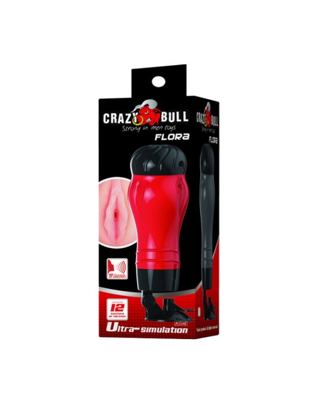 CRAZY BULL - FLORA VAGINA CON BASE MASTURBADOR VOZ Vaginas con vibración
