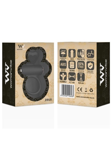WOMANVIBE - ZEUS ANILLO VIBRADOR SILICONA Anillos con Vibración