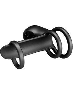 ARMONY - MANTA ANILLO VIBRADOR TESTÍCULOS NEGRO Anillos con Vibración 2