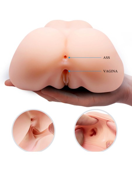 CRAZY BULL - VAGINA Y ANO REALÍSTICOS DOBLE VIBRACIÓN Vaginas con vibración