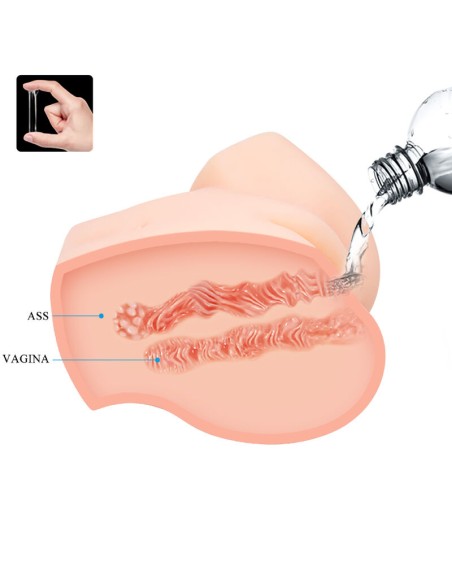 CRAZY BULL - VAGINA Y ANO REALÍSTICOS DOBLE VIBRACIÓN Vaginas con vibración