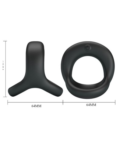 PRETTY LOVE - ELLIOTT ANILLO VIBRADOR NEGRO Anillos con Vibración