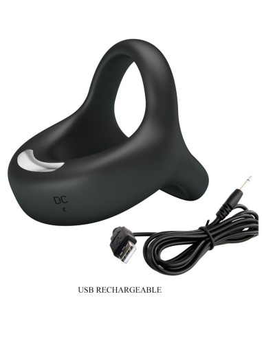 PRETTY LOVE - ELLIOTT ANILLO VIBRADOR NEGRO Anillos con Vibración