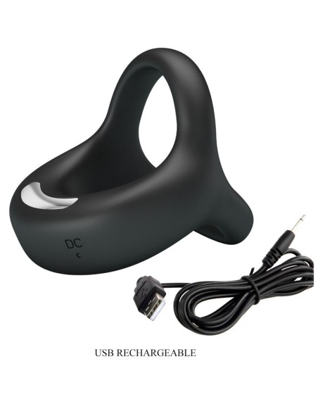 PRETTY LOVE - ELLIOTT ANILLO VIBRADOR NEGRO Anillos con Vibración