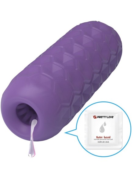 PRETTY LOVE - TWIN BALLS MASTURBADOR MASCULINO MORADO Masturbadores varios