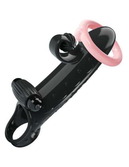 ROMANCE - FUNDA PARA PENE CON VIBRACIÓN NEGRO Fundas Pene con Extensión