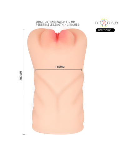 INTENSE DEEP TOUCH - KRISTA MASTURBADOR VAGINA CON EFECTO SUCCIÓN, VIBRACIÓN Y VOZ 1.2 KG Vaginas con vibración