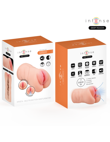 INTENSE DEEP TOUCH - KRISTA MASTURBADOR VAGINA CON EFECTO SUCCIÓN, VIBRACIÓN Y VOZ 1.2 KG Vaginas con vibración