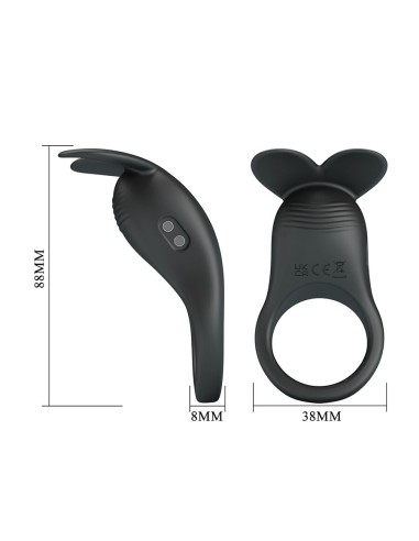 PRETTY LOVE - CARLTON ANILLO PARA PENE CON ESTIMULADOR DE CLÍTORIS Anillos con Vibración