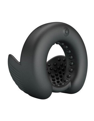 PRETTY LOVE - QUENTIN ANILLO PARA PENE CON ESTIMULADOR TESTICULAR Anillos con Vibración