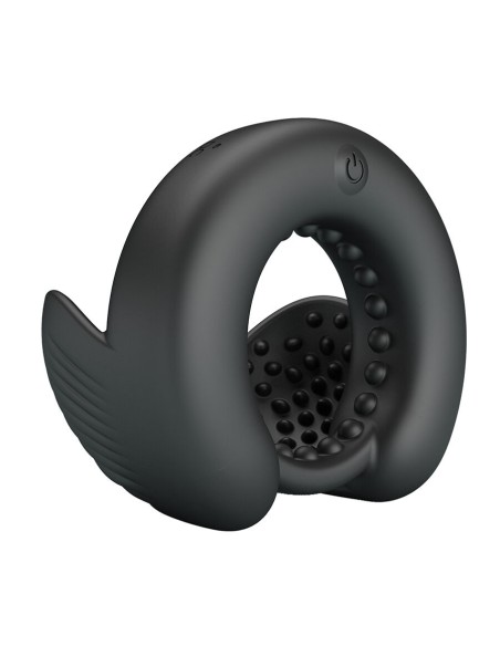 PRETTY LOVE - QUENTIN ANILLO PARA PENE CON ESTIMULADOR TESTICULAR Anillos con Vibración