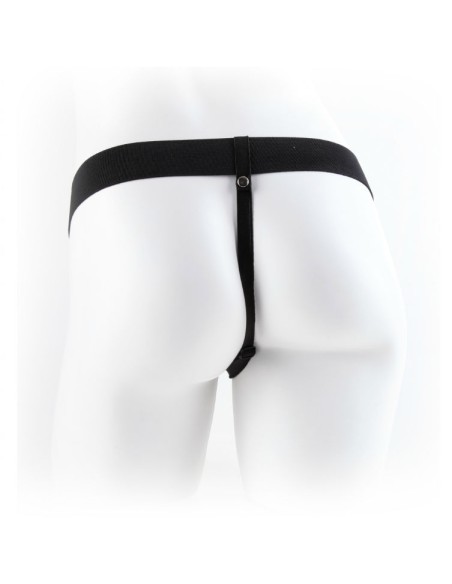 FETISH FANTASY SERIES - 9 ARNÉS CON TESTÍCULOS HUECO MAN 22.9 CM MARRÓN Extensor pene con Arnés