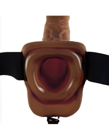 FETISH FANTASY SERIES - 9 ARNÉS CON TESTÍCULOS HUECO MAN 22.9 CM MARRÓN Extensor pene con Arnés