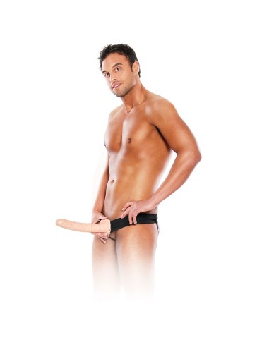 FETISH FANTASY SERIES - ARNÉS HUECO AJUSTABLE NATURAL 25.4 CM Extensor pene con Arnés