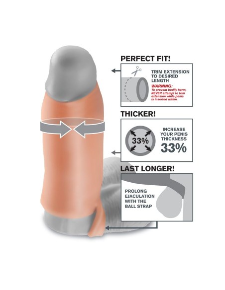 FANTASY X- TENSIONS - REAL FEEL EXTENSIÓN DE PENE XL Fundas Pene con Extensión