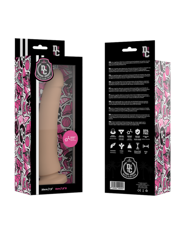 DELTA CLUB - DILDO REALISTA NATURAL SILICONA MEDICA 20 CM -O- 4 CM Penes realísticos