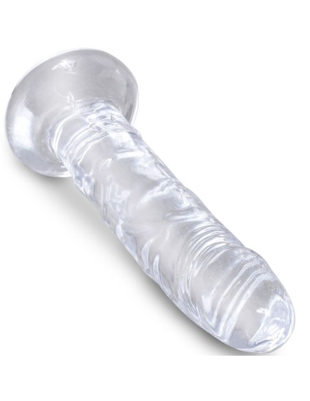 KING COCK - CLEAR PENE REALÍSTICO 15.5 CM TRANSPARENTE Dildos para Arneses