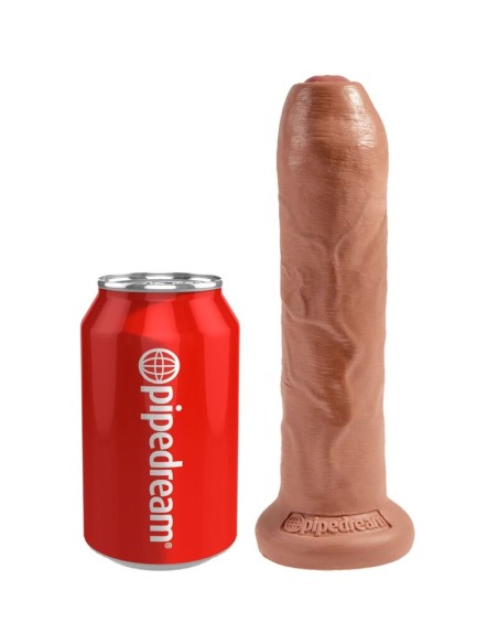 KING COCK - PENE REALÍSTICO CON PREPUCIO 17.8 CM CARAMELO Dildos para Arneses