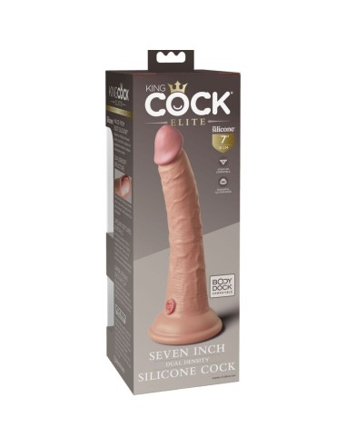 KING COCK - ÉLITE DILDO REALÍSTICO SILICONA 17.8 CM Penes realísticos
