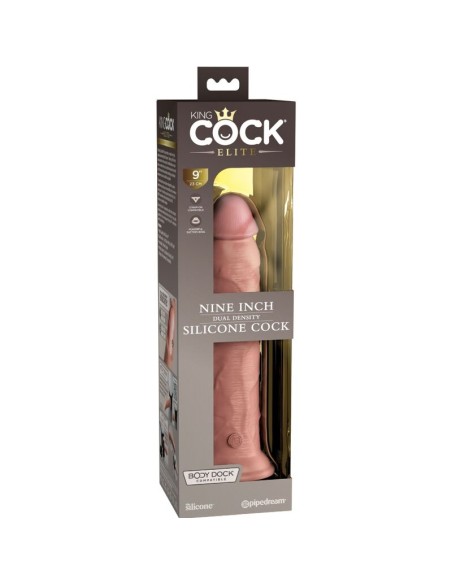 KING COCK - ÉLITE DILDO REALÍSTICO SILICONA 23 CM Penes realísticos