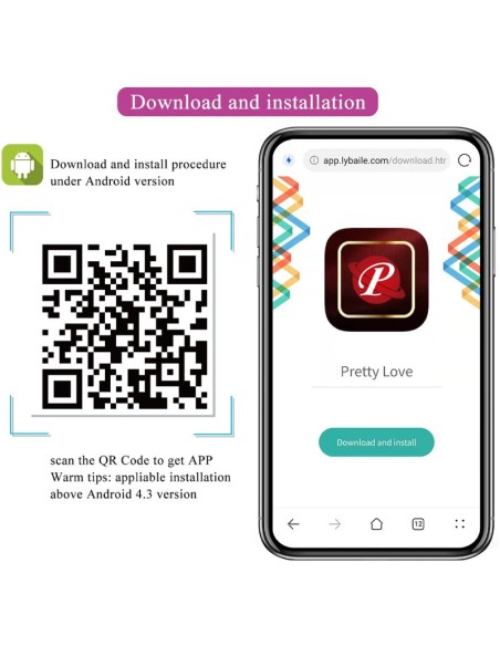 PRETTY LOVE - JEFFERSON PLUG ANAL CONTROLADO POR APP NEGRO Plugs Anales