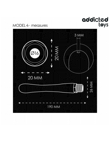 ADDICTED TOYS - LIMPIADOR ANAL CON ADAPTADOR UNIVERSAL MODELO 4 Ducha Anal