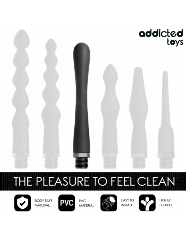 ADDICTED TOYS - LIMPIADOR ANAL CON ADAPTADOR UNIVERSAL MODELO 4 Ducha Anal