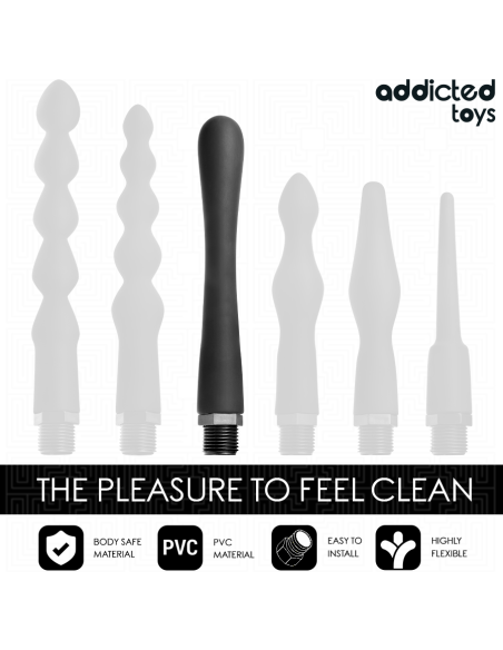 ADDICTED TOYS - LIMPIADOR ANAL CON ADAPTADOR UNIVERSAL MODELO 4 Ducha Anal