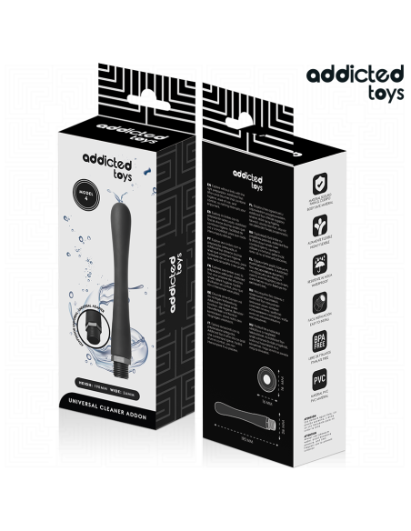 ADDICTED TOYS - LIMPIADOR ANAL CON ADAPTADOR UNIVERSAL MODELO 4 Ducha Anal