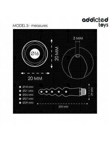 ADDICTED TOYS - LIMPIADOR ANAL CON ADAPTADOR UNIVERSAL MODELO 5 Ducha Anal