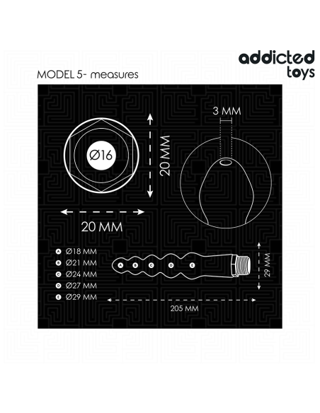 ADDICTED TOYS - LIMPIADOR ANAL CON ADAPTADOR UNIVERSAL MODELO 5 Ducha Anal