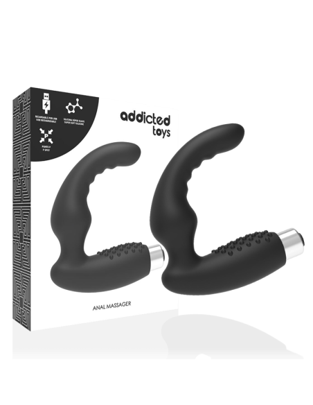 ADDICTED TOYS - VIBRADOR PROSTÁTICO RECARGABLE MODEL 2 - NEGRO Vibradores Anales