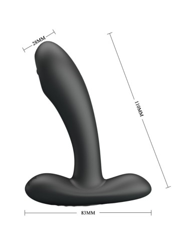 PRETTY LOVE - REMINGTON MASAJEADOR VIBRADOR ANAL Y VAGINAL NEGRO Vibradores Clásicos anales o vaginales