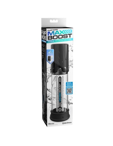 PUMP WORX - BOMBA DE ERECCION MAX BOOST NEGRO Bomba Alargadora Pene