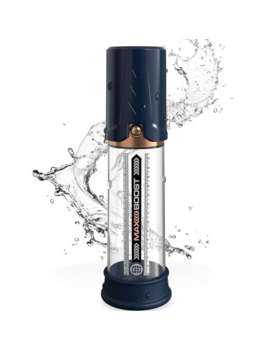 PUMP WORX - BOMBA DE ERECCION MAX BOOST AZUL Bomba Alargadora Pene