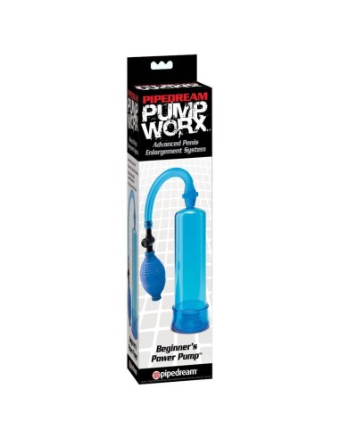 PUMP WORX - BOMBA DE ERECCION PRINCIPIANTES AZUL Bomba Alargadora Pene
