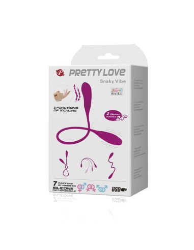 PRETTY LOVE - SMART SNAKY VIBE VIBRADOR 7 V + 3 TICKLING Vibradores HI-TECH
