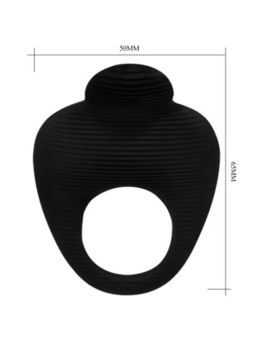 PRETTY LOVE - THIMBLE ANILLO VIBRADOR NEGRO Anillos con Vibración